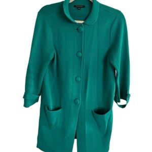 Banana Republic Teal Trench Sweater. Coat